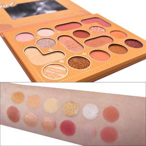 OEM ODM Neutral Matte Glitter Eye Shadow Pan Private Label Rose <strong>Gold</strong> Color Shimmer Smoky Luxury Multi Chrome <strong>Eyeshadow</strong> <strong>Palette</strong> - Product Image 6