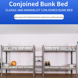 Litera unida de metal moderna para adultos Uso eficiente en dormitorio Apartamento Escuela Albergue Hospital Loft Hoteles para dormitorios - Product Image 3