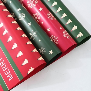 Wholesale Custom Design Recyclable Virgin BOPP Silk Screen Printed CMYK Color <b>Christmas</b> <b>Wrapping</b> <b>Paper</b> <b>Luxury</b> Floral Packaging - Product Image 3