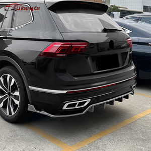 Accessoires de voiture Cache pare-chocs arrière Garniture Spoiler Lip Diffuser Bumper Protector Cover For VW Volkswagen <span class=keywords><strong>Tiguan</strong></span> <span class=keywords><strong>MK2</strong></span> <span class=keywords><strong>R</strong></span>-<span class=keywords><strong>line</strong></span> 2021-2023 - Product Image 5