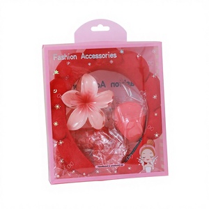 विस्फोटक बोल्ड पांच-पीस वॉश हेयरबैंड कलाई बैंड स्पंज क्लाउड हेडबैंड हाई क्रेनियल टॉप महिलाओं का मीठा हैंडमेड-आउट - Product Image 6