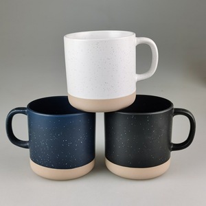 Vente à Chaud Design Moderne Moucheté Blanc Cadeau Personnalisé Logo Personnalisé Maquillage Terre Revêtement Tasse à Café en <span class=keywords><strong>Céramique</strong></span> - Product Image 2