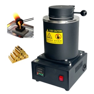 Fourneau de fusion compact mini pour la fabrication de bijoux, fusion d'or, d'argent, de cuivre et d'aluminium avec pot en graphite - Product Image 3