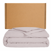 Ensemble de housse de couette sur mesure en coton 100% pur, taille Queen, 300 fils, doux, respirant, lavable en machine, literie pour la maison