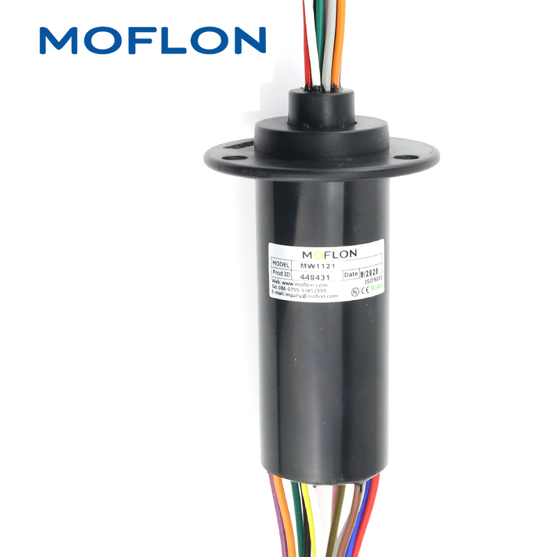 Slip Ring, 2~12 Wires, 2~30A/ring, Rotating Electrical Connector