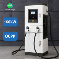 Nouvelle station de charge rapide DC pour véhicules électriques 160 kW CCS2 GBT NACS Écran LCD 7 pouces OCPP Gamme de tension large intelligente TA-DC-FQ WrightCharge