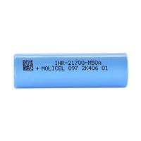 Batterie Lithium-Ion Rechargeable 21700, 3.7v, 5000mah, Molicel 21700 M50a pour vélo électrique