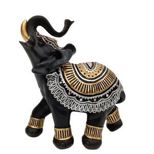 Stile europeo oro antico elefante scultura casa decorativa in resina in fibra di vetro statua collezioni indiane per tavolo stampo prodotto - Product Image 1