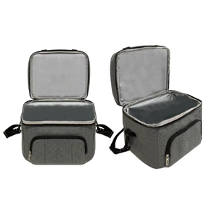 Multifunzionale riutilizzabile all'aperto Picnic insultato borse refrigeranti grige resistenti grandi borse per il pranzo isolate per il campeggio - Product Image 1