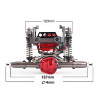 313mm SCX10 Mobil Rock Crawler Rangka Logam Modifikasi Suku Cadang Upgrade Berkualitas Tinggi Aksesoris Kit Off-road RC Profesional Mainan Dewasa