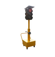 Feux de signalisation routière portables à énergie solaire rouge, vert, jaune, 200 mm, 300 mm, feux de signalisation routière mobiles à énergie solaire