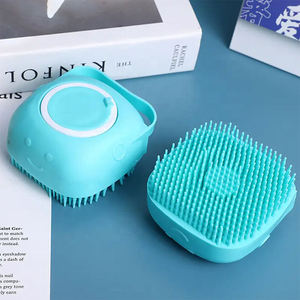 ניקוי חיות מחמד רחצה 3 ב-1 מנקה שיער לחיות מחמד מברשת מקלחת לכלב מברשת חתול לחיות מחמד סט מברשות עיסוי סיליקון רטוב יבש - Product Image 6