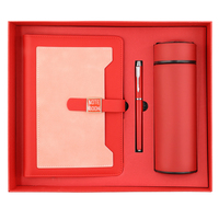 Coffret Cadeau d'Affaires de Luxe 2024 Personnalisable avec Logo, Thermos LED, Carnet et Stylo – Nouveau Design pour Remise de Diplôme, Pâques, Automobile