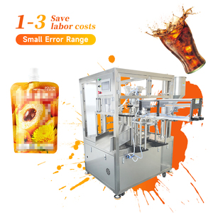 Machine d'emballage rotative entièrement automatique pour sachets de yaourt, sachets liquides, sachets de lait, remplissage de sachets - Product Image 1
