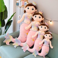 Grande sirène jouets en peluche poupée en peluche sirène oreiller en peluche pour les filles
