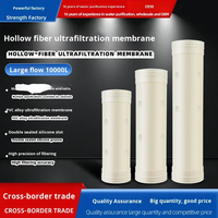 Élément filtrant à membrane d'ultrafiltration à fibres creuses, résistant aux acides et aux alcalis, modèle 108, pour purificateur d'eau horizontal alimentaire