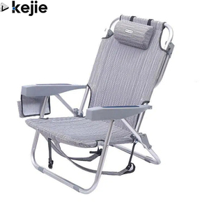 Silla Luna Personalizada para Exteriores, Cómoda, con Almohada Ajustable, Portátil, Ligera, Plegable, de Oxford, para Playa - Product Image 1