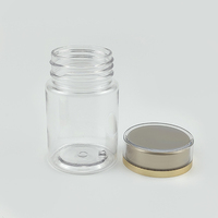 En Stock Transparent Rond 100g 120g150g 200g 150g 200g Pilule Médicament Conteneur Bonbons Capsule Bouteille De Stockage