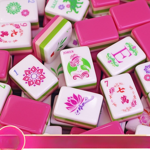Fichas de Mahjong Americanas de Acrílico de Cuatro Capas, Mini Fichas de Viaje con Bloques de Color, <span class=keywords><strong>Oh</strong></span> My Mahjong - Product Image 1