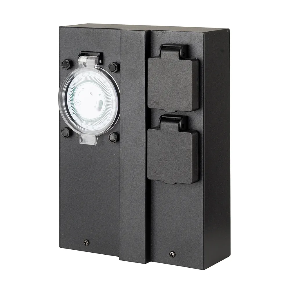 Nieuwe Mode Waterdichte Socket Kolom Steckdose Outdoor Stopcontact Waterdichte Stopcontacten Met Timer