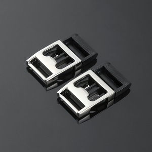 Hebillas de metal de aleación de zinc de 20 mm con cierre automático para cinturones y bolsos, cierres resistentes al desgaste de color sólido - Product Image 1