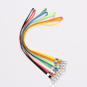 Lanière en nylon 1,0 m avec boucle en métal olive et badge de marque pour permis de travail, exposition et carte d'identité étudiant - Product Image 3