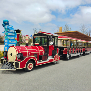 Venta Directa de Fábrica: Tren Turístico Moderno de Baja Velocidad y Cero Emisiones, Sin Rieles, con 72 Asientos, para Turistas - Product Image 1