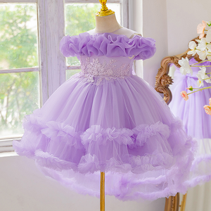 Vestido de Princesa para Niñas, Sin Mangas, Floral, Hasta la Rodilla, Traje de Fiesta de Cumpleaños, Disfraz de Piano - Product Image 3