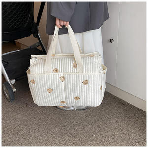 Bolsa de Pañales Personalizada, Popular, de Poliéster, Bordada y Acolchada, Tipo Bolso de Mano, Bandolera, Bolsa de Maternidad Portátil para <span class=keywords><strong>Mamá</strong></span> - Product Image 3