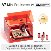 A7 MINI PRO, Máquina de Grabado Láser de Metal Más Económica, Nueva Grabadora Láser para Cuero, Plástico, Acero Inoxidable y Aluminio