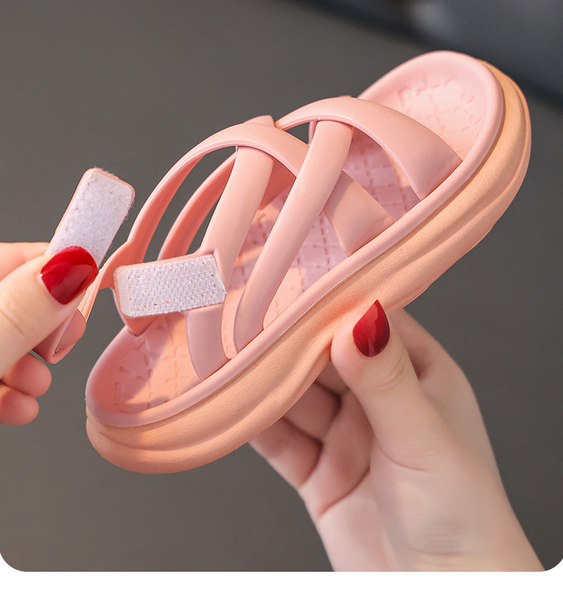 Fashionable Sandals for Teens PVC Rubber Summer Sandals for Kids Girl Shoes