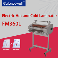 Machine à plastifier à froid et à chaud FM360L 340 mm 0-160 0,6-2 m/min 900 W pour documents A3/A4/A5/A6