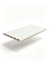 Panneau mural en MDF rainuré 3D blanc apprêté, moulure murale décorative
