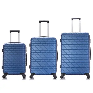 Precio de fábrica, 3 uds., carrito de viaje, maleta de mano, conjunto de bolsa de equipaje de estilo de viaje