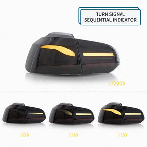 AURON LED Taillights MR-DZ-08-13-GOLF6-MK6-TL VW Golf 6 Clear Lens New Retrofit Upgrade <b>Plug</b>&Play 6000 lm 6000K - Product Image 5
