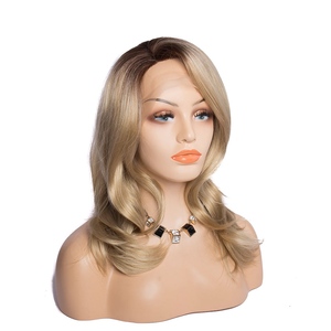 Ad alta Temperatura sintetica premium wig27/613 # colore di evidenziazione parrucca sintetica anteriore del merletto parrucca di capelli In Fibra Sintetica per cosplay - Product Image 1