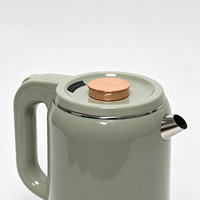 Appareil de cuisine domestique, isolation 24H, revêtement anti-chaleur, bouilloire électrique numérique vert clair de 2,5 L