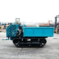 Camion benne sur chenilles agricole Euro 5 CE EPA Tracked Dump Carrier 0.8 tonnes Construction de routes de montagne Dumper sur chenilles avec cabine
