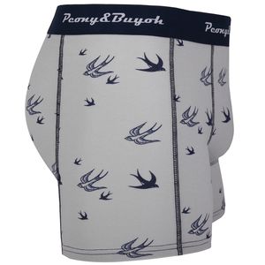 Boxer da Uomo Stampati Slim Elasticizzati in Viscosa di Bambù Traspiranti Antibatterici Delicati sulla Pelle Ecologici Personalizzabili OEM - Product Image 2