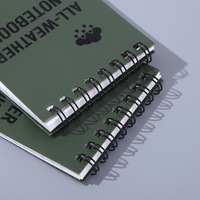 Carnet de notes A5 personnalisé avec logo, reliure cousue, couverture rigide en cuir, format de poche, imperméable, réutilisable, effaçable, en papier pierre, 100 feuilles, personnalisable