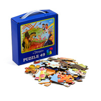 Puzzle de sol personnalisé OEM en matériaux sûrs de qualité supérieure pour enfants, 80 à 300 pièces, casse-tête en carton, jouet puzzle en papier