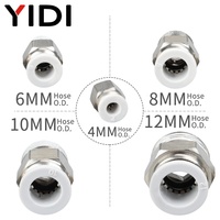 1/8 1/4 3/8 1/2 BSP R filetage mâle à 4mm 6mm 8mm 10mm laiton Push in pour s'adapter au raccord pneumatique pour connecteur de Tube de tuyau d'air PC 4 10
