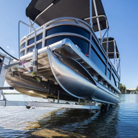 Bateau de pêche de lac de rivière à ponton de passager à vendre Barge en aluminium de fête européenne Offre Spéciale 15ft 4.6m soudure personnalisée