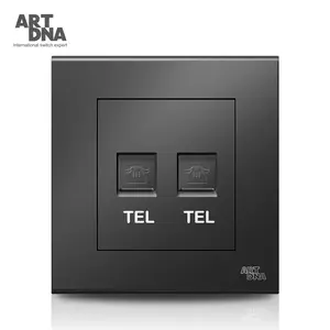 ARTDNA Tel Rj11 soket listrik Tv telepon ganda, Outlet dinding Panel besar