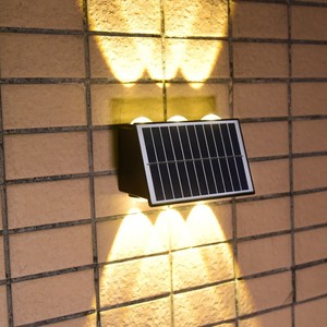 TSINYE Étanche IP65 <span class=keywords><strong>Solaire</strong></span> Led Applique Murale <span class=keywords><strong>Lampe</strong></span> de Jardin pour Clôture Haut et Bas <span class=keywords><strong>Lampe</strong></span> Extérieure Alimentée par Batterie - Product Image 1