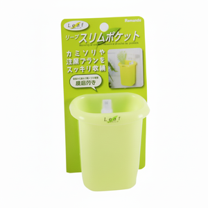 Sac de rangement vert à poche mince Inomata Leaf Suction Design - Product Image 1