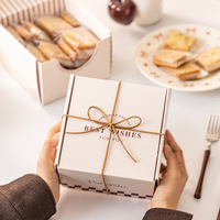 Boîtes en papier personnalisables pour pâtisseries de fêtes – Nouveaux contenants pour biscuits, bonbons, mochi, madeleines, scones, gâteaux simples – Emballage