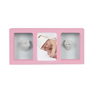 Kit <span class=keywords><strong>de</strong></span> coulée 3d pour bébé Kit <span class=keywords><strong>de</strong></span> coulée à la <span class=keywords><strong>main</strong></span> pour bébé Moule <span class=keywords><strong>en</strong></span> plâtre Décoration Cadre pour bébé - Product Image 2