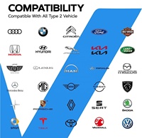 Câble de charge pour véhicule électrique Type 2 vers Type 2, 16A 16A3P 32A 32A3P 3,5KW/11KW 3M