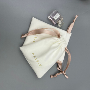 Pochette en velours de haute qualité pour rouge à lèvres, emballage cosmétique, masseur Guasha, sac de rangement pour bijoux, logo personnalisé disponible - Product Image 3